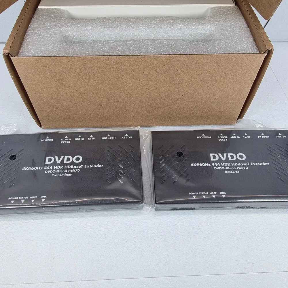 DVDO Xtend-Pair70 4K‎ 60Hz 444 HDR HDBaseT Extender Transmitter Receiver Set NEW